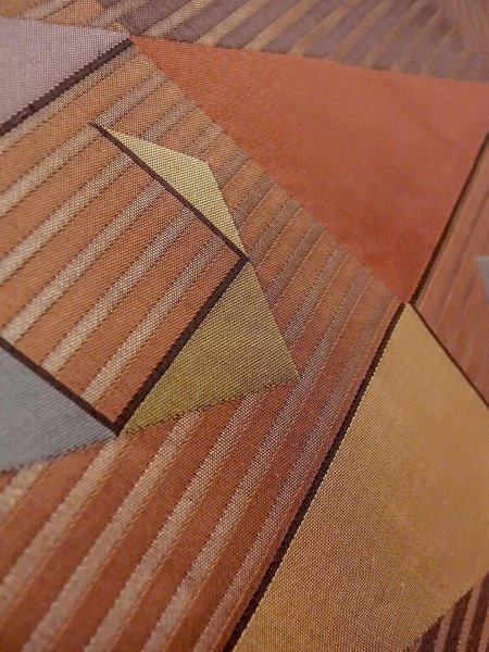 Photo26: CO0221G TSUMUGI pongee (Grade B) and FUKURO OBI sash (Grade A) (26)