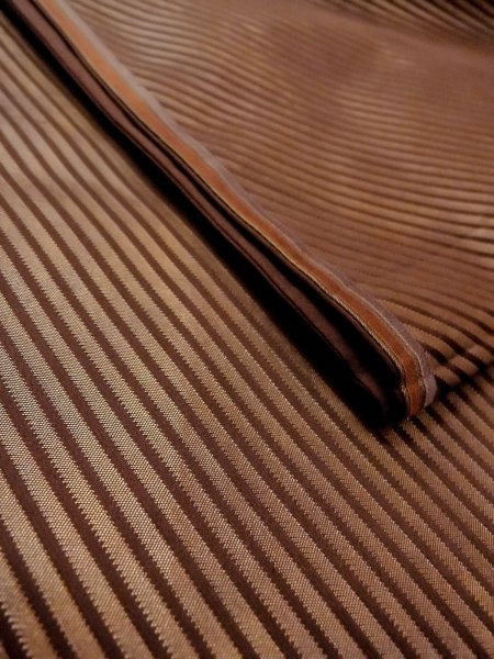 Photo28: CO0221G TSUMUGI pongee (Grade B) and FUKURO OBI sash (Grade A) (28)