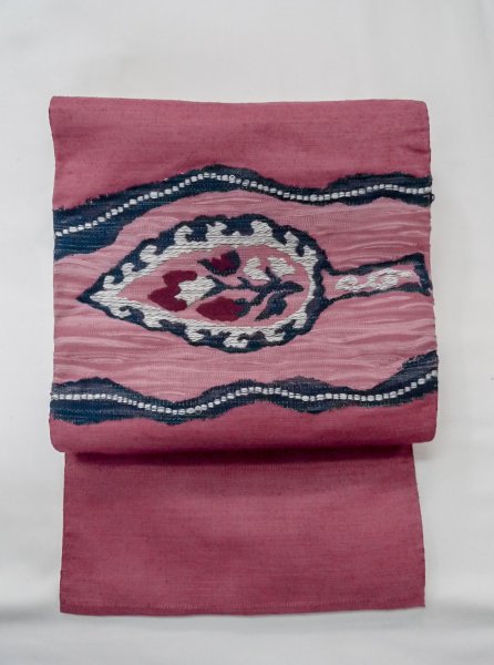 Photo9: CO0221I ORI woven (Grade B) and NAGOYA OBI sash (Grade A) (9)