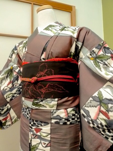 Photo3: CO0221J ORI woven (Grade A) and NAGOYA OBI sash (Grade B) (3)