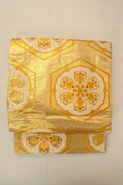 Photo10: CO0305A FURISODE long-sleeved (Grade B) and FUKURO OBI sash (Grade B) (10)