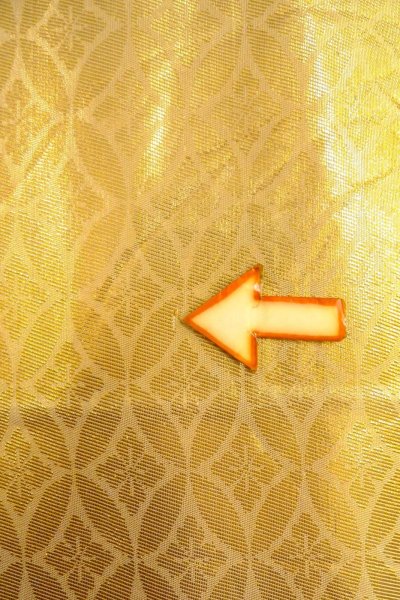 Photo38: CO0305A FURISODE long-sleeved (Grade B) and FUKURO OBI sash (Grade B) (38)