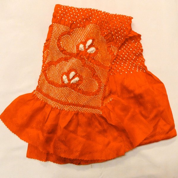 Photo12: CO0305B FURISODE long-sleeved (Grade B) and FUKURO OBI sash (Grade A) (12)