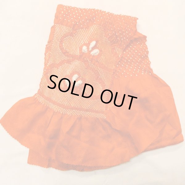 Photo12: CO0305B FURISODE long-sleeved (Grade B) and FUKURO OBI sash (Grade A) (12)