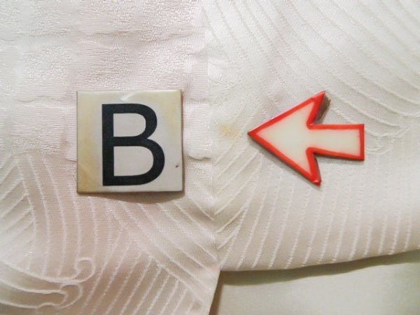 Photo27: CO0305B FURISODE long-sleeved (Grade B) and FUKURO OBI sash (Grade A) (27)