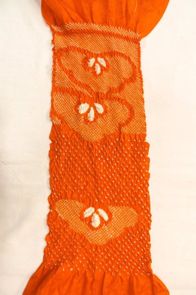 Photo35: CO0305B FURISODE long-sleeved (Grade B) and FUKURO OBI sash (Grade A) (35)