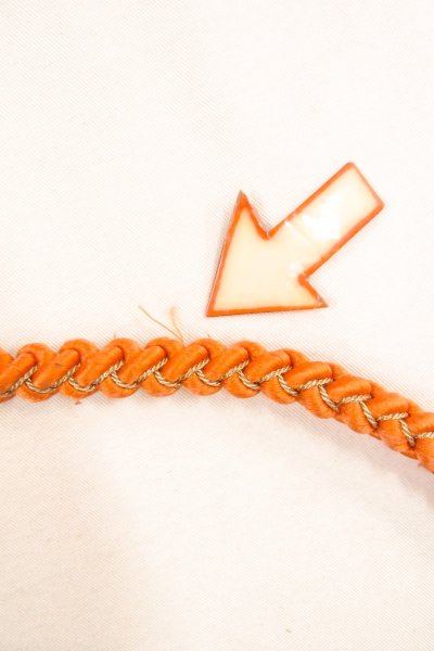 Photo40: CO0305B FURISODE long-sleeved (Grade B) and FUKURO OBI sash (Grade A) (40)