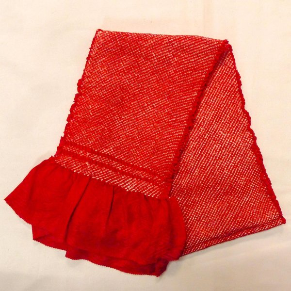 Photo12: CO0305C FURISODE long-sleeved (Grade A) and FUKURO OBI sash (Grade A) (12)