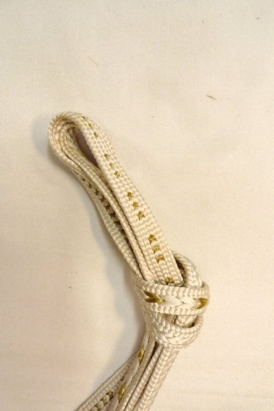 Photo39: CO0305C FURISODE long-sleeved (Grade A) and FUKURO OBI sash (Grade A) (39)