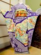 Photo1: CO0305D FURISODE long-sleeved (Grade B) and FUKURO OBI sash (Grade B) (1)