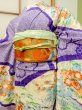 Photo3: CO0305D FURISODE long-sleeved (Grade B) and FUKURO OBI sash (Grade B) (3)