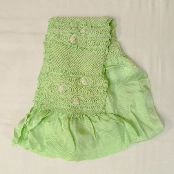 Photo12: CO0305D FURISODE long-sleeved (Grade B) and FUKURO OBI sash (Grade B) (12)