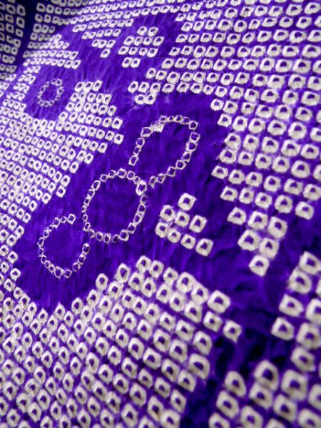 Photo22: CO0305D FURISODE long-sleeved (Grade B) and FUKURO OBI sash (Grade B) (22)