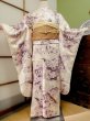 Photo1: CO0305E FURISODE long-sleeved (Grade B) and FUKURO OBI sash (Grade A) (1)