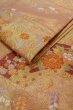 Photo35: CO0305E FURISODE long-sleeved (Grade B) and FUKURO OBI sash (Grade A) (35)