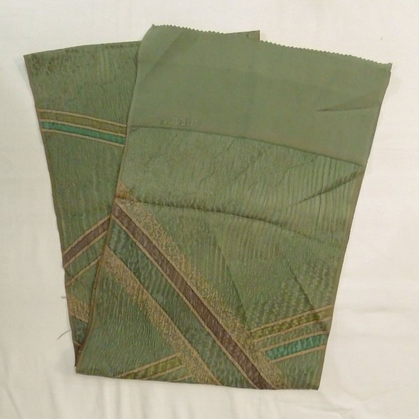 Photo11: CO0319A KOMON dyed (Grade B) and FUKURO NAGOYA Obi (Grade B) (11)