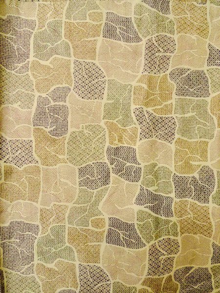 Photo13: CO0319A KOMON dyed (Grade B) and FUKURO NAGOYA Obi (Grade B) (13)