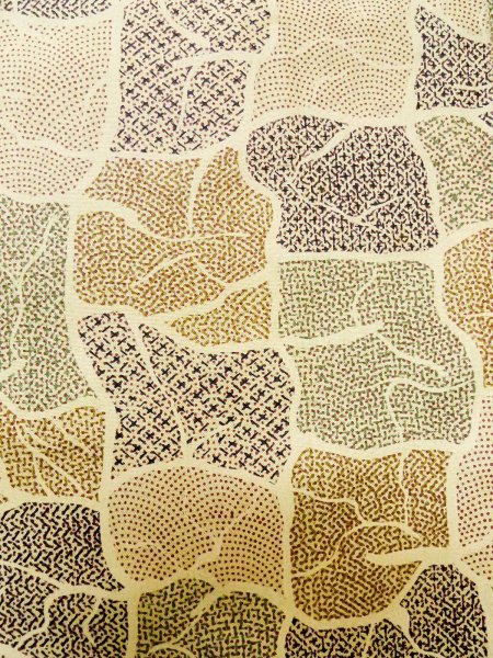 Photo15: CO0319A KOMON dyed (Grade B) and FUKURO NAGOYA Obi (Grade B) (15)