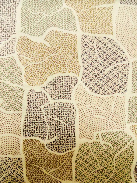 Photo16: CO0319A KOMON dyed (Grade B) and FUKURO NAGOYA Obi (Grade B) (16)