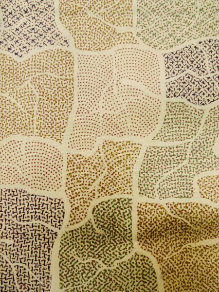 Photo17: CO0319A KOMON dyed (Grade B) and FUKURO NAGOYA Obi (Grade B) (17)