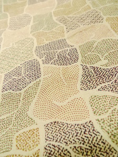 Photo18: CO0319A KOMON dyed (Grade B) and FUKURO NAGOYA Obi (Grade B) (18)