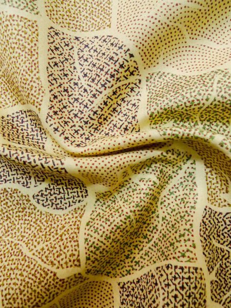 Photo21: CO0319A KOMON dyed (Grade B) and FUKURO NAGOYA Obi (Grade B) (21)