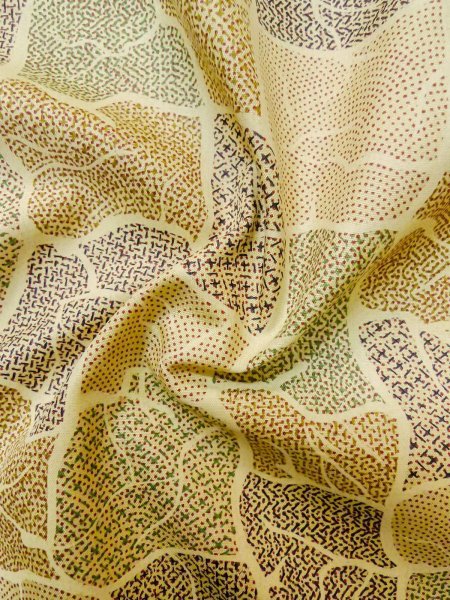 Photo22: CO0319A KOMON dyed (Grade B) and FUKURO NAGOYA Obi (Grade B) (22)