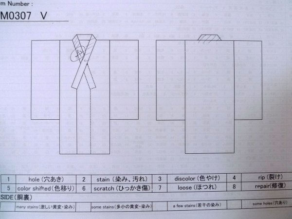 Photo23: CO0319A KOMON dyed (Grade B) and FUKURO NAGOYA Obi (Grade B) (23)