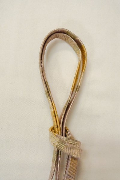 Photo38: CO0319A KOMON dyed (Grade B) and FUKURO NAGOYA Obi (Grade B) (38)