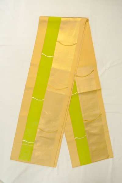 Photo8: CO0319B KOMON dyed (Grade B) and FUKURO OBI sash (Grade B) (8)