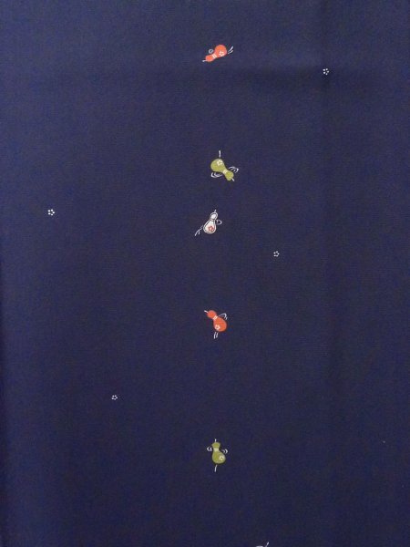 Photo13: CO0319B KOMON dyed (Grade B) and FUKURO OBI sash (Grade B) (13)