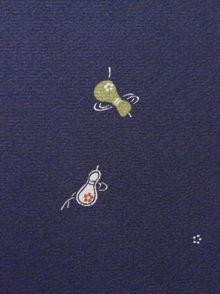 Photo14: CO0319B KOMON dyed (Grade B) and FUKURO OBI sash (Grade B) (14)