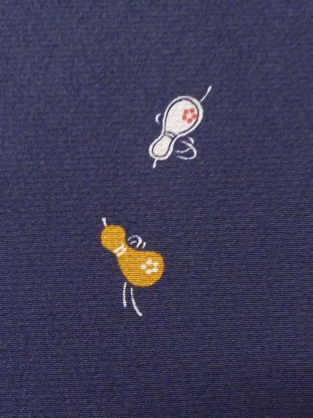 Photo15: CO0319B KOMON dyed (Grade B) and FUKURO OBI sash (Grade B) (15)