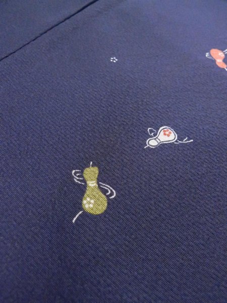 Photo16: CO0319B KOMON dyed (Grade B) and FUKURO OBI sash (Grade B) (16)