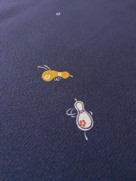 Photo17: CO0319B KOMON dyed (Grade B) and FUKURO OBI sash (Grade B) (17)