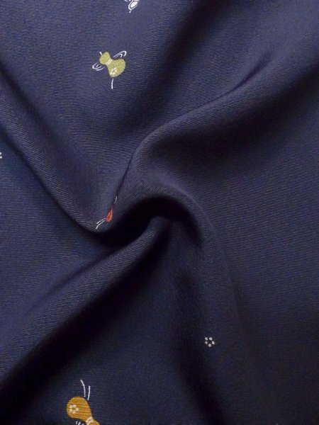 Photo19: CO0319B KOMON dyed (Grade B) and FUKURO OBI sash (Grade B) (19)