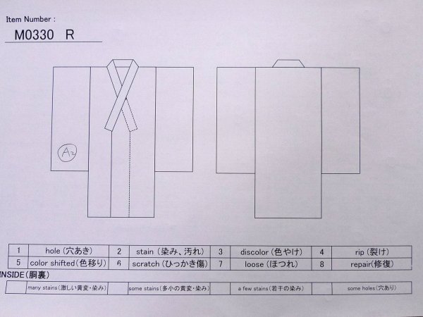 Photo20: CO0319B KOMON dyed (Grade B) and FUKURO OBI sash (Grade B) (20)