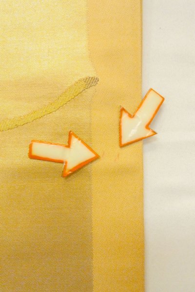 Photo31: CO0319B KOMON dyed (Grade B) and FUKURO OBI sash (Grade B) (31)