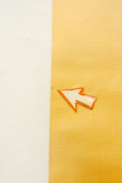 Photo34: CO0319B KOMON dyed (Grade B) and FUKURO OBI sash (Grade B) (34)