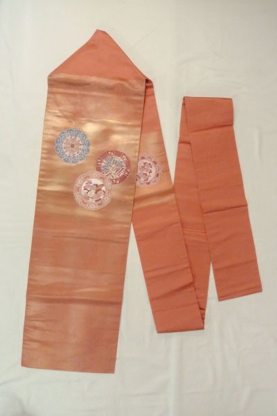 Photo8: CO0319C KOMON dyed (Grade B) and NAGOYA OBI sash (Grade B) (8)