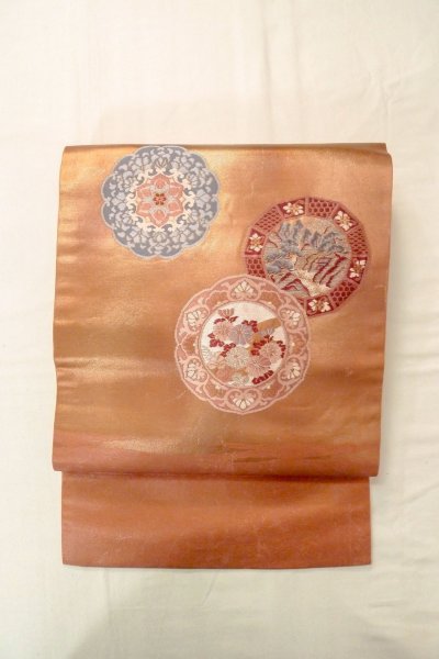 Photo9: CO0319C KOMON dyed (Grade B) and NAGOYA OBI sash (Grade B) (9)