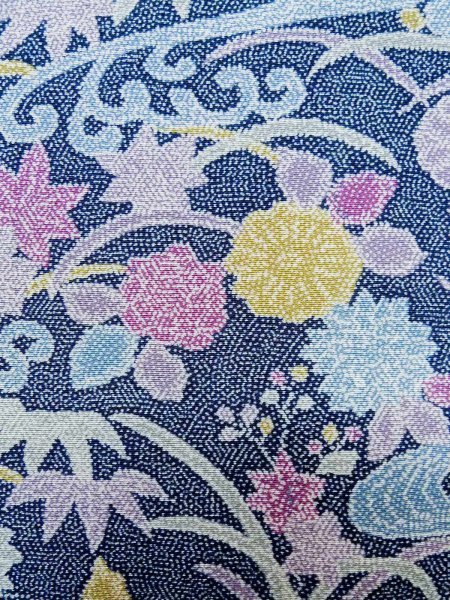 Photo15: CO0319C KOMON dyed (Grade B) and NAGOYA OBI sash (Grade B) (15)