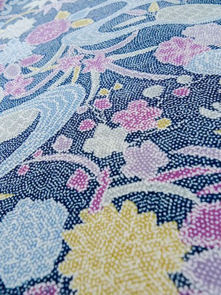 Photo19: CO0319C KOMON dyed (Grade B) and NAGOYA OBI sash (Grade B) (19)