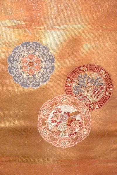 Photo22: CO0319C KOMON dyed (Grade B) and NAGOYA OBI sash (Grade B) (22)