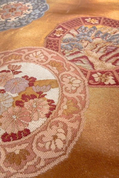 Photo27: CO0319C KOMON dyed (Grade B) and NAGOYA OBI sash (Grade B) (27)