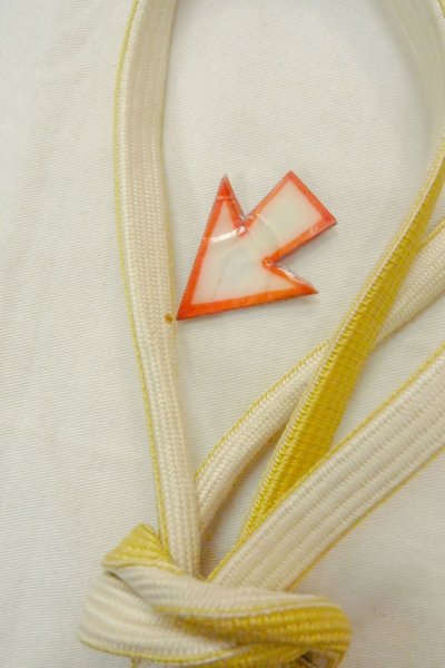 Photo37: CO0319C KOMON dyed (Grade B) and NAGOYA OBI sash (Grade B) (37)