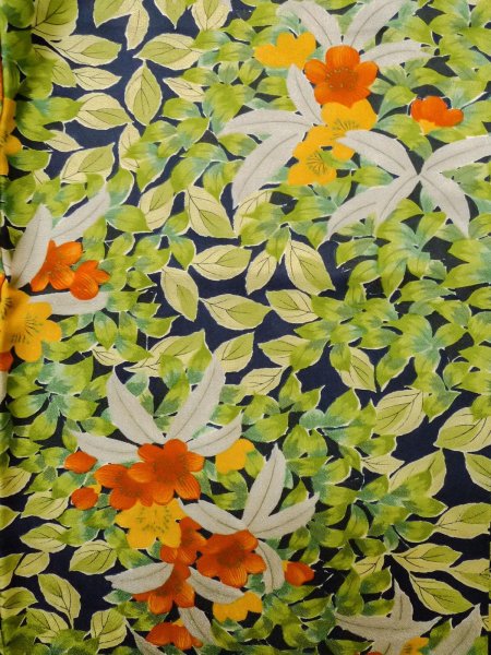 Photo12: CO0319D KOMON dyed (Grade A) and FUKURO NAGOYA Obi (Grade A) (12)