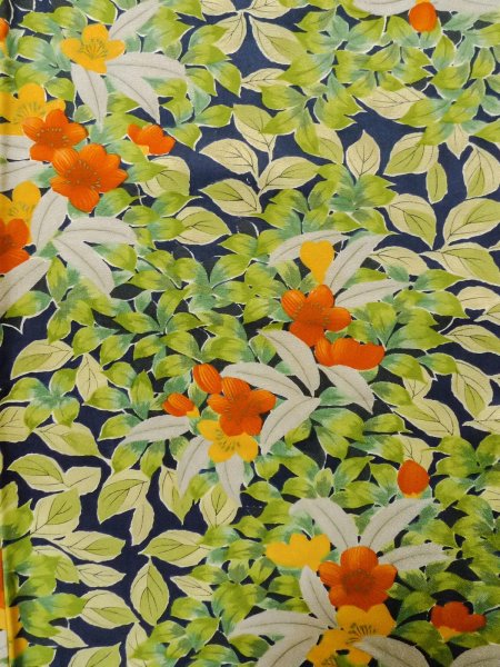 Photo13: CO0319D KOMON dyed (Grade A) and FUKURO NAGOYA Obi (Grade A) (13)