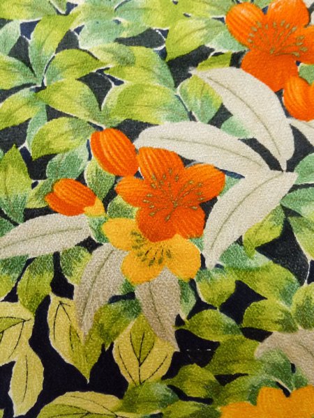 Photo14: CO0319D KOMON dyed (Grade A) and FUKURO NAGOYA Obi (Grade A) (14)