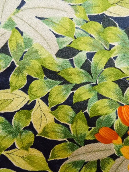 Photo16: CO0319D KOMON dyed (Grade A) and FUKURO NAGOYA Obi (Grade A) (16)